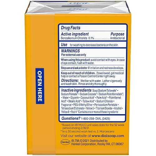Dial Gold Antibacterial Deodorant Bar Soap, 3.2 Ounce, (Pack of 2) thumbnail 2