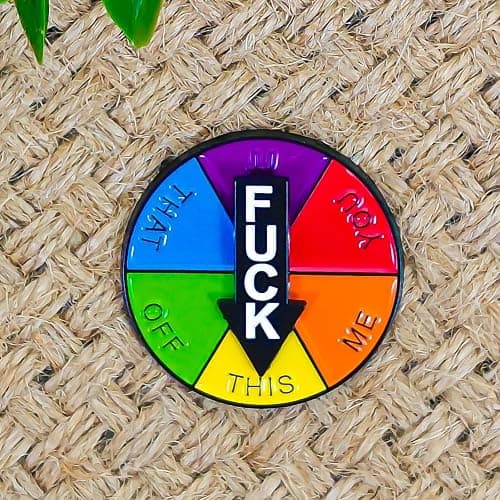 Lucky Wheel Pin - Rotatable Arrows Pins - Fun Series - Enamel Lapel Pin - Plated Badge for Clothing, Bags, and Lanyards thumbnail 4