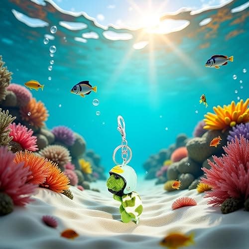 Dwuww Green Plush Turtle Keychain, Funny Pendant Plush Doll Portable for Wallet Tote Bag Belt Phone, Car Keychains and Charms thumbnail 5