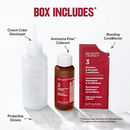Revlon ColorSilk with Bond Repair Complex, Black Permanent Hair Color, 100% Gray Coverage, Ammonia Free Hair Dye, Vegan Keratin, 11 Soft Black (Pack of 3) thumbnail 9
