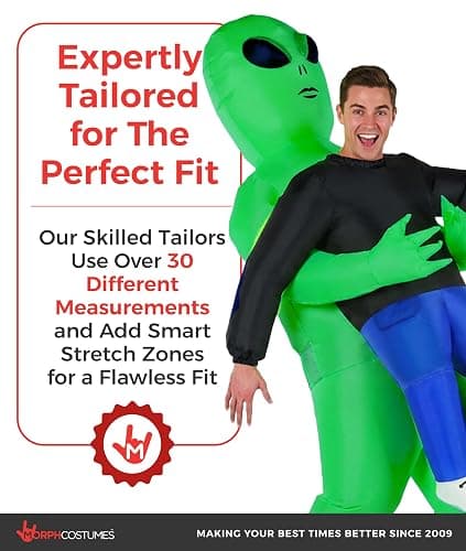 Morph Inflatable Costume Alien, Inflatable Alien Costume Adult, Aliens Costumes Adults, Blow Up Costumes for Adults thumbnail 4