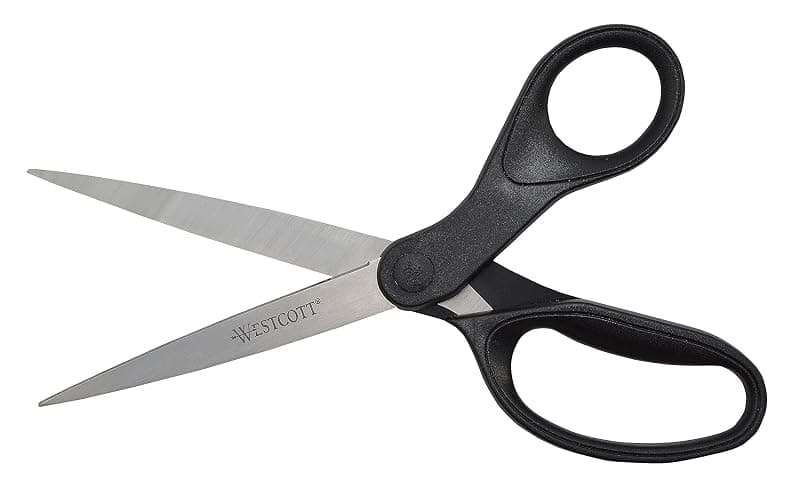 Westcott 16451 8-Inch KleenEarth Recycled Scissors For Office and Home, Black thumbnail 3