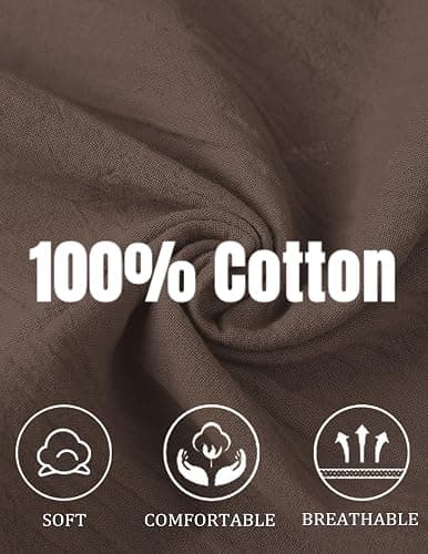 COOFANDY Men's Cotton Linen Pants Casual Harem Pants Elastic Waist Beach Boho Yoga Trousers thumbnail 5