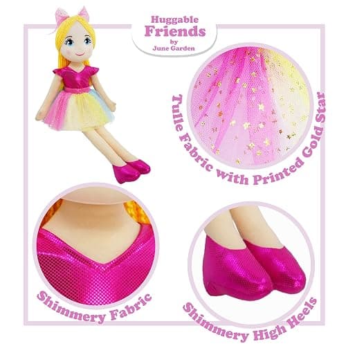June Garden 30" XL Ballerina Princess Polina - Stuffed Plush Life Size Soft Doll - Pink Outfit - Gift for Toddlers and Little Girls thumbnail 6