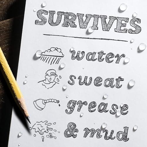Rite in the Rain Weatherproof Hard Cover Notebook, 4.75" x 7.5", Yellow Cover, Geological Pattern (No. 540F) thumbnail 8