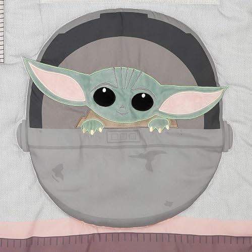 Lambs & Ivy Star Wars The Child Baby Yoda Nursery 3-Piece Baby Crib Bedding Set thumbnail 7