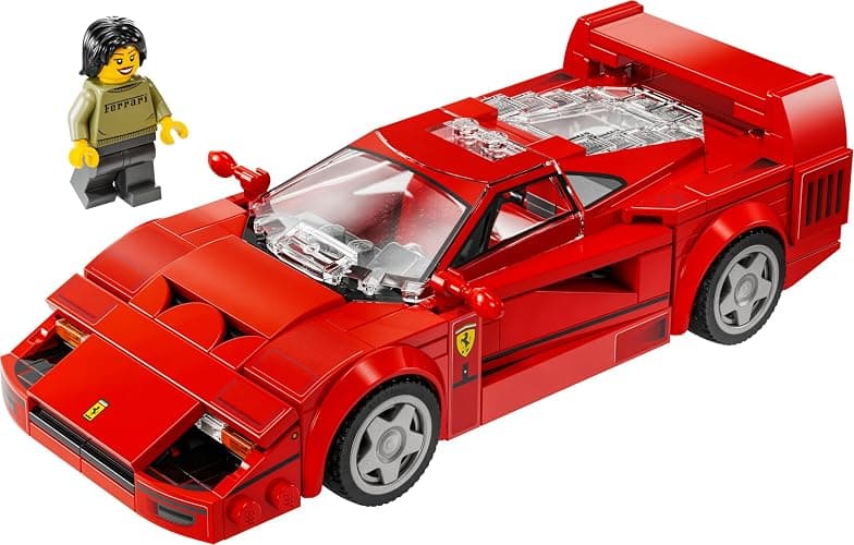 LEGO Speed Champions Ferrari F40 Supercar Buildable Vehicle, Toy Model Car for 9 Plus Year Old Boys and Girls, with Driver Minifigure, Kids' Bedroom Decoration, Gift Idea 76934 thumbnail 11