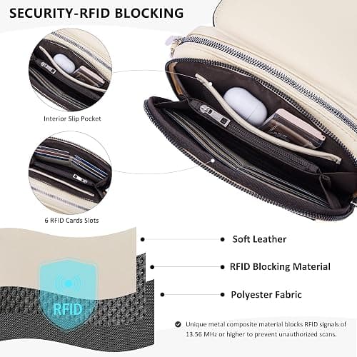 Roulens Crossbody Bags for Women Small Crossbody Wallet Purses with Card Slots Leather Shoulder Handbags Travel/Daily Use thumbnail 3