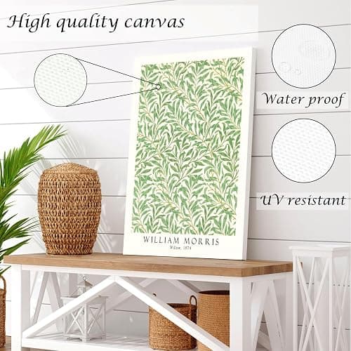 Induslyfe Framed Grass Wall Art Canvas Decor Set of 3, Matisse Wall Art Framed Prints Posters Mid Century Modern Art, Aesthetic Floral Botanical wall art for bedroom, living room, bathroom 12x16 thumbnail 5