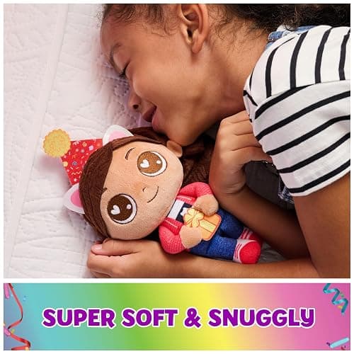 Gabby’s Dollhouse, Celebration Series 9-Inch Tall Gabby Girl Plushies, Kids Toys for Girls & Boys Ages 3 and Up thumbnail 3