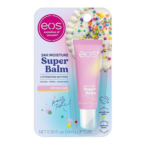 eos 24H Moisture Super Balm- Birthday Cake, Shea Butter 0.35 fl oz - Image 1