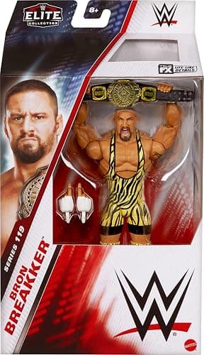 Mattel WWE Elite Action Figure & Accessories, Series #119, 6-inch Collectible Bron Breaker with 25 Articulation Points & Swappable Hands thumbnail 3