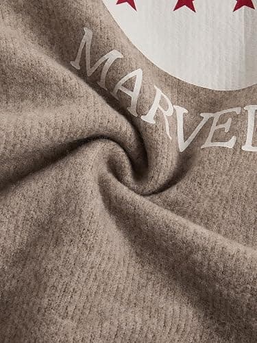 SOLY HUX Women's Graphic Crewneck Sweater Long Sleeve Drop Shoulder Knit Tops Preppy Clothes thumbnail 6