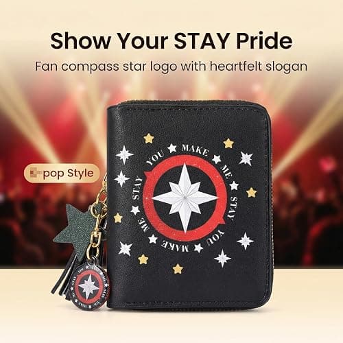 ZAYNORIA Wallet and Keychain Set, PU Leather Wallet with Matching Keychain, Stylish Korea Gifts and Everyday Merchandise thumbnail 6