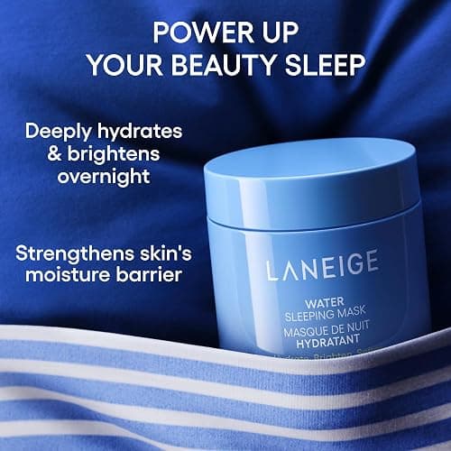 LANEIGE Water Sleeping Mask: Hydrating Korean Overnight Mask with Squalane & Probiotic-Derived Complex, for Bright, Glowing Skin & Barrier Support thumbnail 2