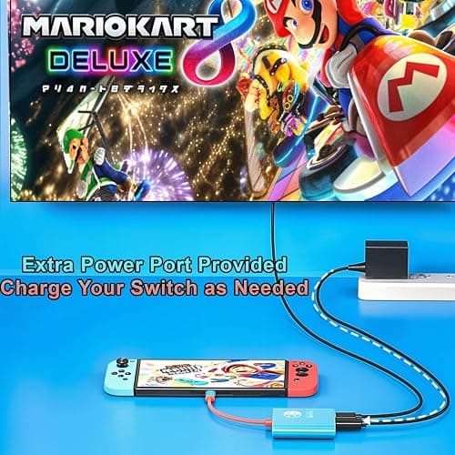 Herfair Switch Dock Portable Travel Dock for Nintendo Switch & OLED (Not Support Switch 2) TV Adapter Compatible with Steam Deck/MacBook Pro/Laptop/iPad Pro/iPhone 16 15/Galaxy Phone/More thumbnail 6