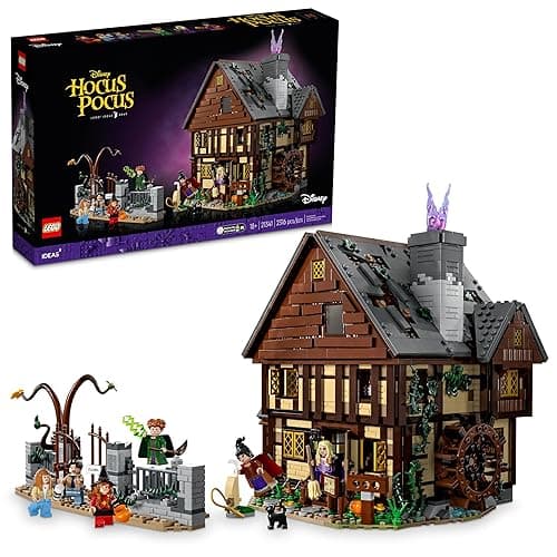 LEGO Ideas Hocus Pocus The Sanderson Sister's Cottage - Building Set for Adults, Men & Women, Age 18+ - Unique Gift for Fans W/Sister Minifigures - 21341 - Image 1