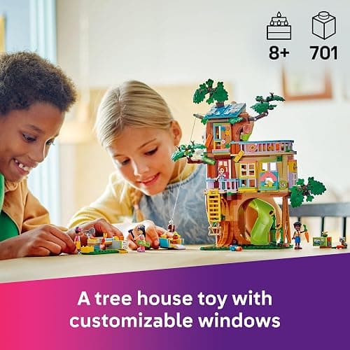 LEGO Friends Friendship Tree House Hangout - Building Toy Playset for Kids, Girls and Boys, Ages 8+ - Pretend Play Gift Idea for Birthdays - with 4 Minidolls and 2 Animal Figures - 42652 thumbnail 2