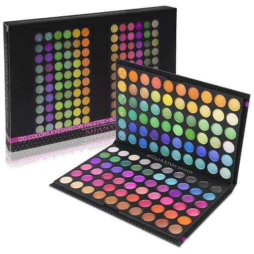 SHANY Highly Pigmented Eye Makeup Palette, 120 Matte Shimmer Metallic Eyeshadow Pallet with Long Lasting and Blendable Natural Colors - Classic Neon thumbnail 2