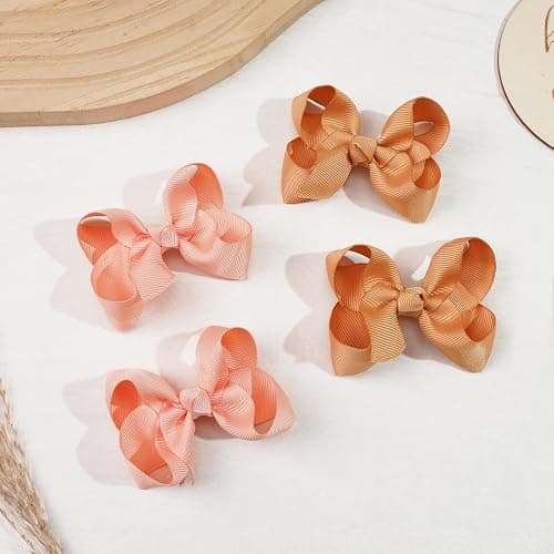 CÉLLOT 40Pcs 3 inch Hair Bows for Girls Grosgrain Ribbon Toddler Back to School Hair Accessories with Alligator Clips for Baby Girls Kids thumbnail 6