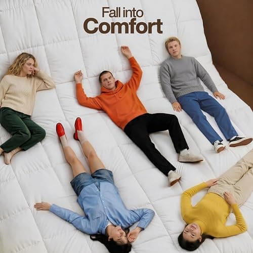 Utopia Bedding Queen Comforter, Duvet Insert, White, 88 x 88 Inches | Soft and Fluffy Down Alternative Bed Comforter, All Season, Breathable, Corner Tabs, Box Stitched, Durable, Machine Washable thumbnail 3