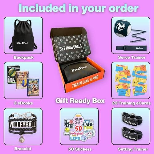 VbStar Volleyball Training Equipment Aid - Practice Your Serving, Setting & Spiking with Ease, Great Solo Serve & Spike Trainer for Beginners & Pro, Perfect Volleyball Gift thumbnail 2