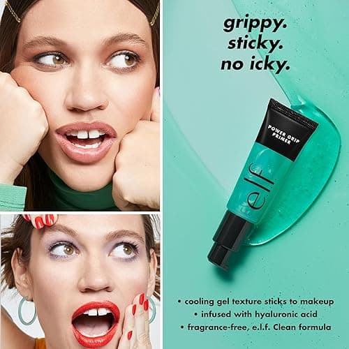 e.l.f. Power Grip Primer, Gel-Based & Hydrating Face Primer For Smoothing Skin & Gripping Makeup, Moisturizes & Primes, 0.811 Fl Oz (24 ml.) thumbnail 4