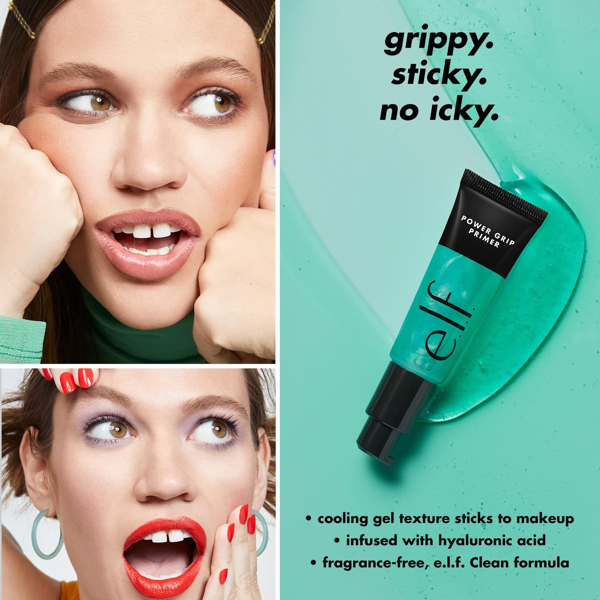 e.l.f. Power Grip Primer, Gel-Based & Hydrating Face Primer For Smoothing Skin & Gripping Makeup, Moisturizes & Primes, 0.811 Fl Oz (24 ml.) thumbnail 3
