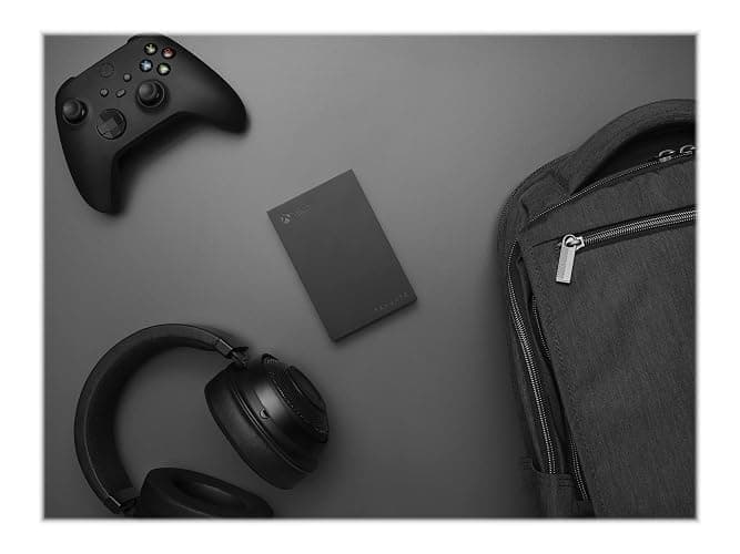 Seagate Game Drive for Xbox 2TB External Hard Drive Portable HDD - USB 3.2 Gen 1, Black with built-in green LED bar , Xbox Certified, 3 year Rescue Services (STKX2000400) thumbnail 2