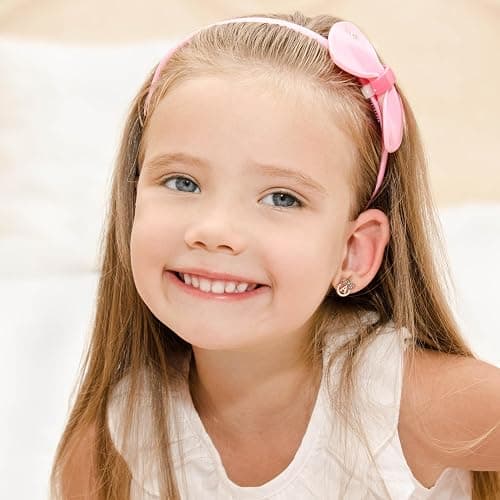 Stocking Stuffers for Girls Kids - 925 Sterling Silver Hypoallergenic Initial Unicorn Earring for Girl Jewelry Birthday Gifts Christmas Gifts for Grandkids Girls Kids thumbnail 2