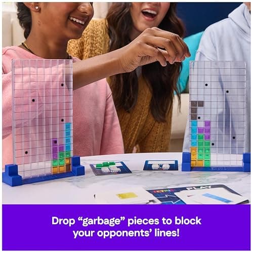 Spin Master Games, Tetris: The Board Game, Play The Classic Puzzle Game Tetris in Real Life, Multiplayer Head-to-Head Puzzle Challenge, 2-4 Players, Stocking Stuffer Gift Ideas for Ages 8 & Up thumbnail 5