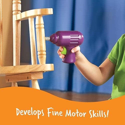 Learning Resources New Sprouts Fix It! My Very Own Tool Set - 6 Pieces, Ages 2+ Toddler Learning Toys, Develops Fine Motor Skills, Toddler Tool Set, First Tool Box, Kids Tool Set,Stocking Stuffers thumbnail 5