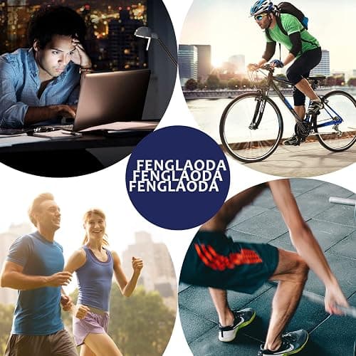 fenglaoda 8 Pairs Compression Socks for Men & Women 20-30 mmHg Knee High Nurse Pregnant Running Medical and Travel Athletic thumbnail 6