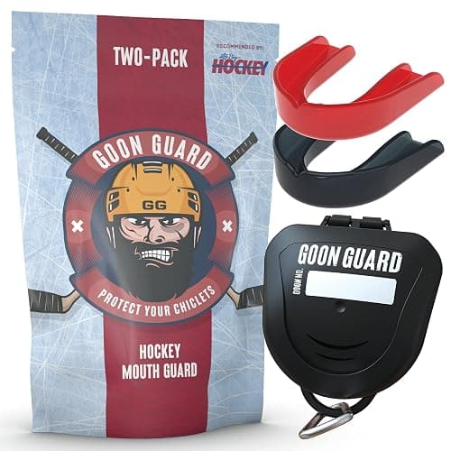 Goon Guard Hockey Mouth Guard Strapless - Hockey Mouth Guard for Youth, Adults, & Braces: 2X The Impact Absorption, Made in The USA, Case Included - Image 1