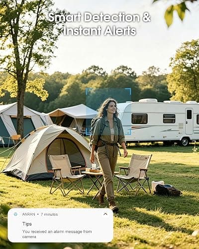 ANRAN 4G LTE Cellular Solar Security Camera Wireless Outdoor No WiFi Needed | 2K Color Night Vision Built-in SIM 37 Days Trial Subscription Needed PIR Motion Detection Alert 2-Way Audio for Farm Barn RV thumbnail 5