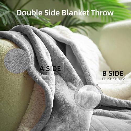 Gotcozy Heated Blanket Electric Throw 50''X60''- Soft Silky Plush Electric Blanket with 4 Heating Level & 3 Hour Auto Off Heating Blanket, ETL Certified Machine Washable (Grey) thumbnail 4