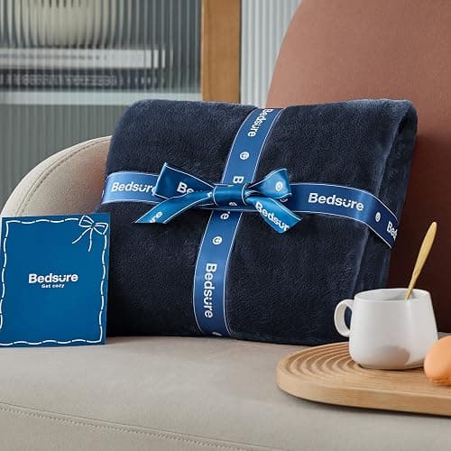 Bedsure GentleSoft Navy Blue Fleece Blankets King Size - Bed Blanket Soft Lightweight Plush Cozy Fuzzy Luxury Microfiber, 108x90 inches thumbnail 8