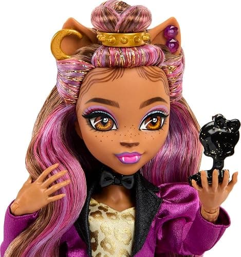 Monster High Doll, Clawdeen Wolf in Monster Ball Party Fashion with Themed Accessories Including Balloons thumbnail 2