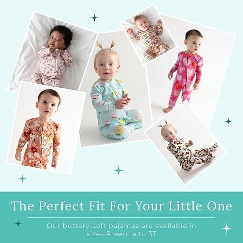 Posh Peanut Convertible Baby Sleepers - Girls Footless Baby Pajamas with 2 Way Zipper for Easy Diaper Changes thumbnail 8