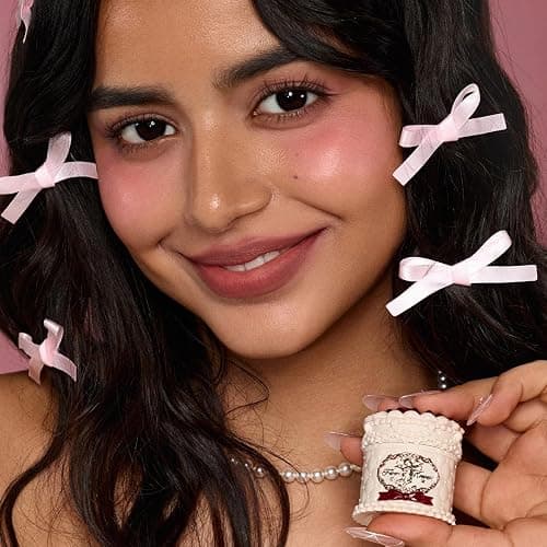 Flower Knows Strawberry Cupid Cake Lip Cream,Long Lasting Muted Terracotta Matte Lipstick,Hydrating Lip Stain,Transfer & Smudge-Proof Velvet Liquid Lipstick for Girls&Women,0.17 Fl Oz(V02 Soufflé) thumbnail 7