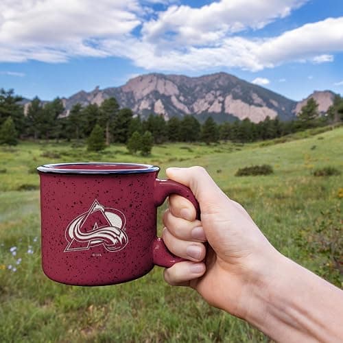 Rico Industries NHL Hockey Speckle 12oz Laser Engraved Campfire Mug thumbnail 5
