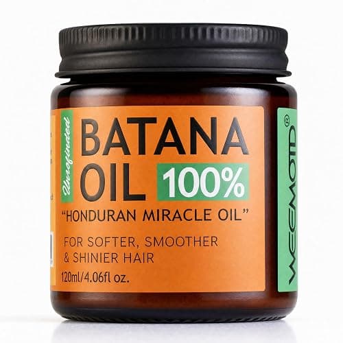 WEEMOTD 100% Raw Batana Oil for Hair, Unrefined Conditioning Scalp Oil from Honduras, Moisturizing Hair Mask, Adds Shine & Softness for Men & Women, 4.06 fl oz - Image 1