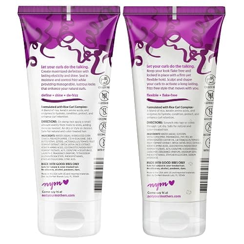 Not Your Mother's Curl Talk Frizz Control Sculpting Gel & Defining Cream (2-Pack) - 6 fl oz Each - Tames Hair Frizz & Maximizes Definition - For All Curly Hair Types thumbnail 9
