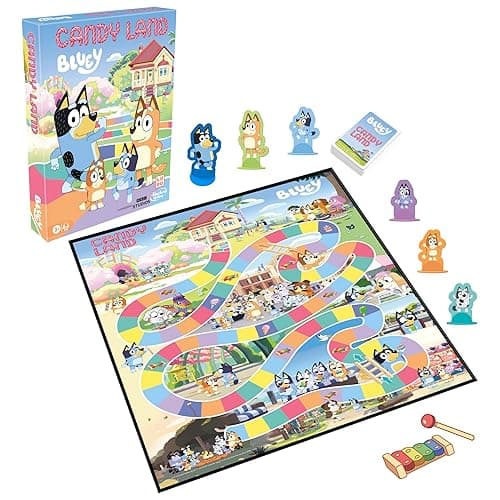 Hasbro Gaming Candy Land Bluey Edition Board Game | Ages 3 and Up | 2-6 Players | Play as Dad, Mum, Bluey, Bingo, Muffin, or Socks | Preschool Games | Kids Gifts (Amazon Exclusive) thumbnail 3
