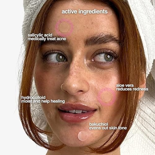 Sunny Teddy's Acne Treatment Patches, 72 Invisible Dots, Medical Grade Salicylic Acid, Hydrocolloid, Aloe Vera, Canadian Anti-Acne Facial Pimple Patches, Day/Night Use thumbnail 5