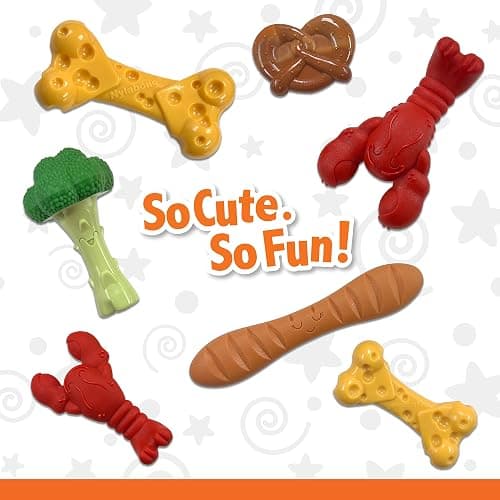 Nylabone Power Chew Toy Bundle, Cute Dog Toys for Aggressive Chewers, Filet Mignon, Cheese, and Bacon Flavors, Small Dogs - Up to 25 lbs, 3 Pack thumbnail 8