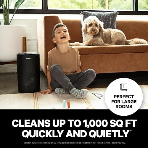 PuroAir 240 HEPA Air Purifier for Home Large Rooms - Covers Up To 1,000 Sq Ft - Filters Up To 99.9% of Pollutants, Smoke, Pollen, Dust - Quiet HEPA Air Filter - Air Purifiers for Bedroom thumbnail 2