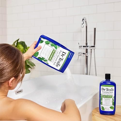 Dr Teal's Epsom Salt - Relax & Relief - Eucalyptus Essential Oils - 3 lb - Pack of 4 thumbnail 7