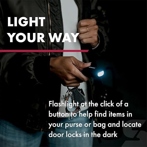 SABRE Personal Safety Kit with Pepper Spray and 2-in-1 Personal Alarm with LED Light, 0.54 fl oz, 25 Bursts,130dB Alarm, Audible Up to 1,250 Feet thumbnail 7
