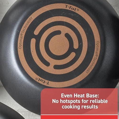 T-fal Signature Nonstick Cookware Set 12 Piece, Oven Broiler Safe 350F, Pots and Pans, Kitchen Cooking Set w/Fry Pans, Saucepans, Saute Pan, Dutch Oven, Griddle, Kitchen, Home, Dishwasher Safe, Black thumbnail 6